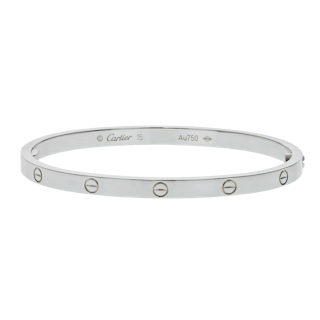 Image #1 Love Small Model Bangle Bracelet - Size 15