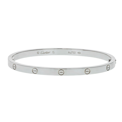 Image #1 Love Small Model Bangle Bracelet - Size 15