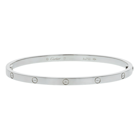 Image #1 Love Small Model Bangle Bracelet - Size 17