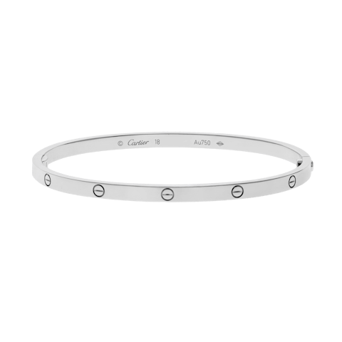 Image #1 Love Small Model Bangle Bracelet - Size 18