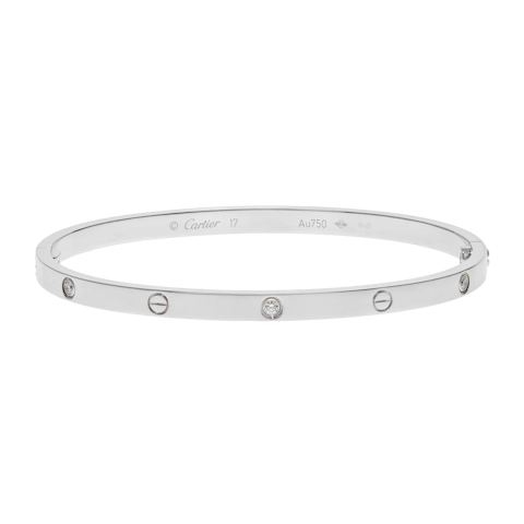 Image #1 Love Small Model Bangle Bracelet - Size 17