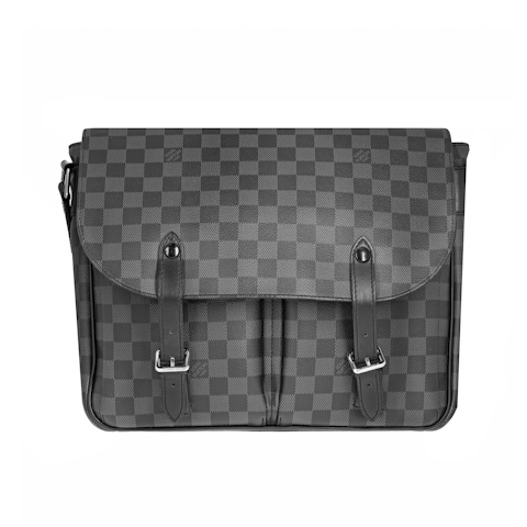 Image #1 Damier Coated Canvas Christopher Messenger Bag Graphite