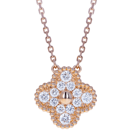 Image #1 Vintage Alhambra Pendant Necklace