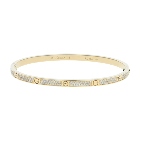 Image #1 Love Small Bangle Bracelet - Size 18