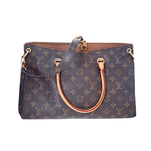 Image #8 Monogram Coated Canvas Pallas Tote Brown