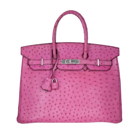 Image #1 Ostrich Birkin 35 Pink