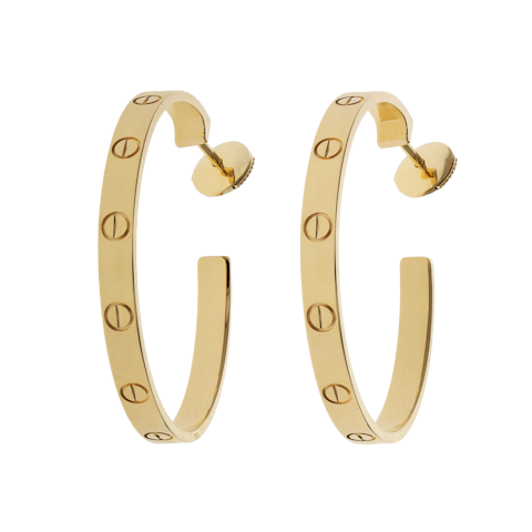 Image #1 Love Hoop Earrings