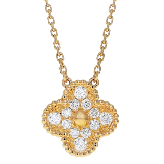 Image #1 Vintage Alhambra Pendant Necklace