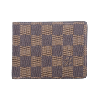 Image #1 Damier Coated Canvas Long Bifold Wallet Ebene