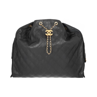 Image #1 Quilted Caviar 25 Hobo Large Black