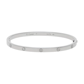Image #1 Love Small Model Bangle Bracelet - Size 17