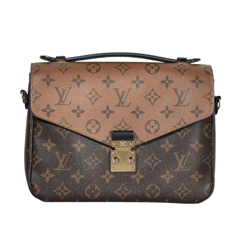 Image #1 Monogram Coated Canvas Pochette Metis Reverse Brown
