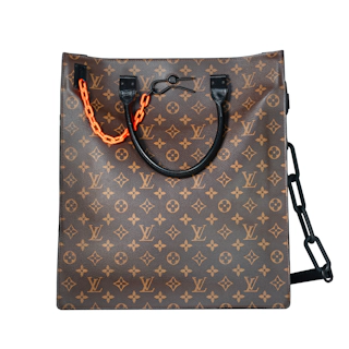Image #1 Monogram Coated Canvas Solar Ray Sac Plat GM Brown
