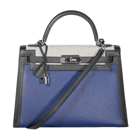 Image #1 Vache Canvas with Black Swift and Toile Kelly 32 Blue Berline