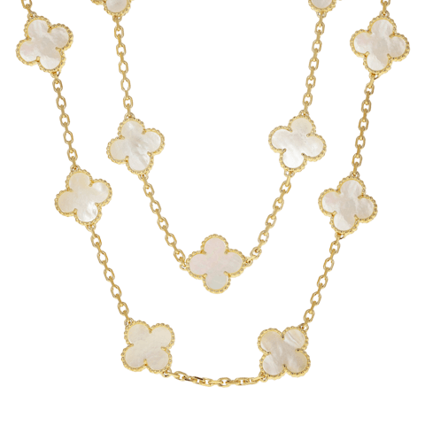 Vertical Vintage Alhambra Necklace