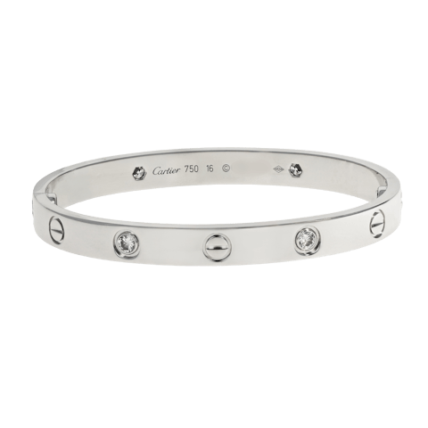 Image #1 4 Diamond Love Bracelet - Size 16