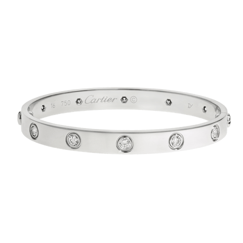 Image #1 10 Diamond Love Bracelet- Size 16