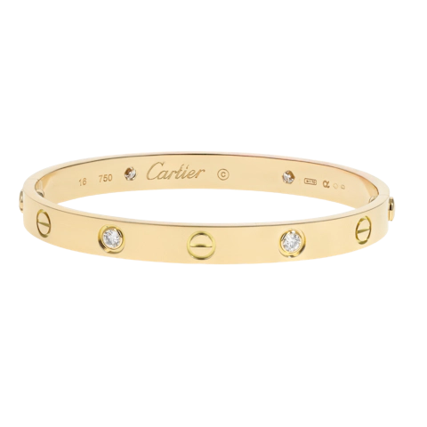 Image #1 4 Diamond Love Bracelet - Size 16