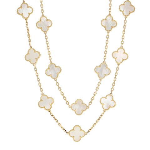 Vertical Vintage Alhambra Necklace