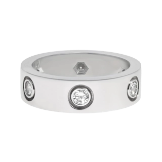 Image #1 Diamond Love Ring-Size 50