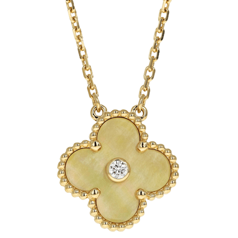 Vertical Holiday Vintage Alhambra Necklace