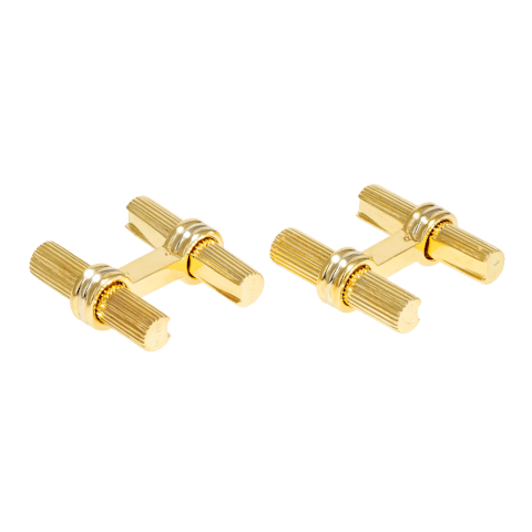 Vertical Double Ridget Cufflinks