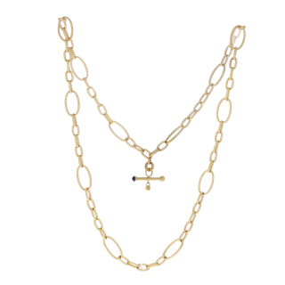 Image #1 Textured Link Necklace