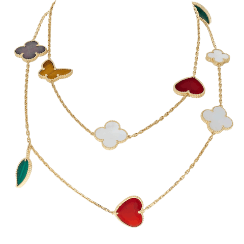 Vertical Lucky Alhambra Necklace