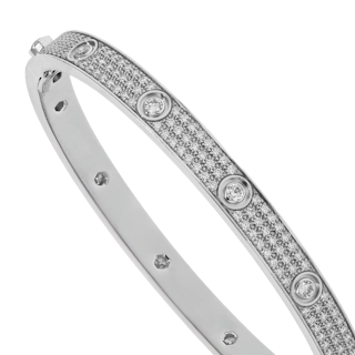 Image #1 Love Pave Bangle Bracelet - Size 21