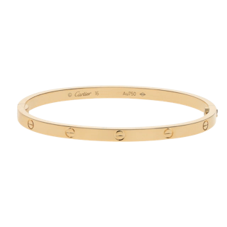 Image #1 Love Small Model Bangle Bracelet - Size 16