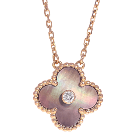 Image #1 Holiday Vintage Alhambra Pendant Necklace